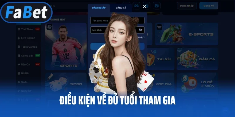 Điều kiện về đủ tuổi tham gia