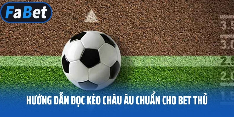 Hướng dẫn đọc kèo Châu Âu chuẩn cho bet thủ