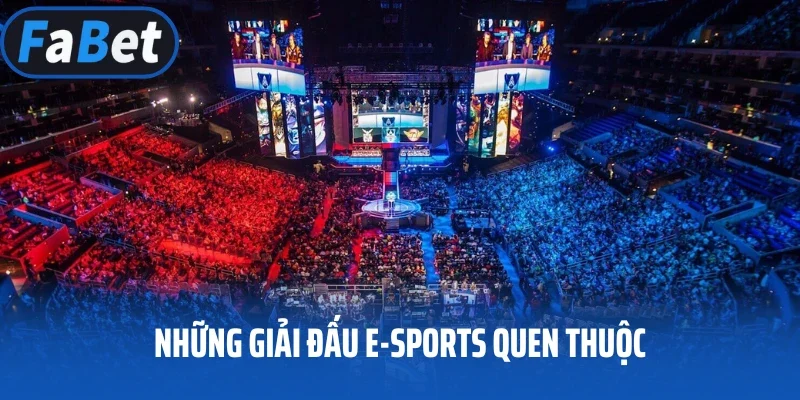 Những giải đấu e-sports quen thuộc